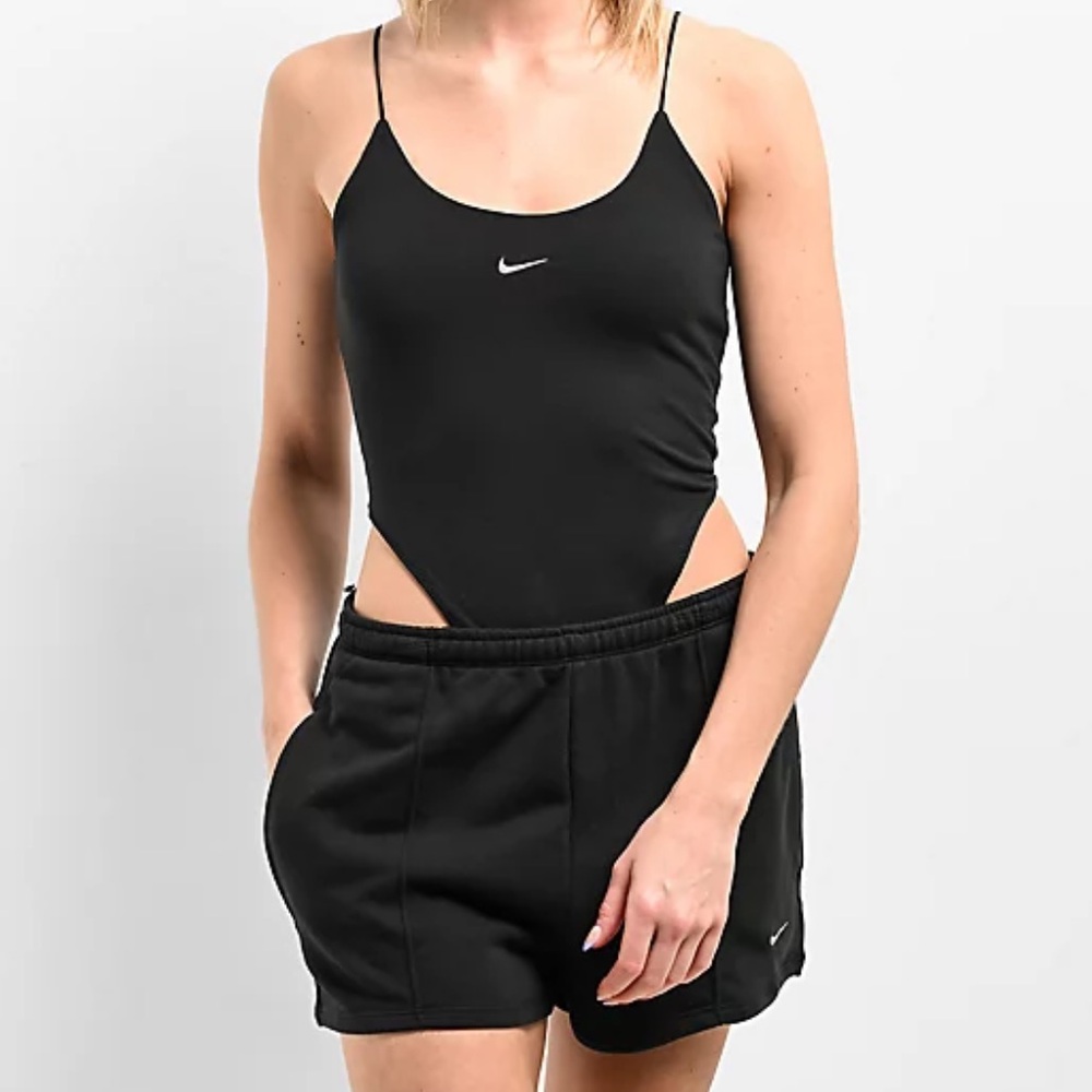 🆕Nike Sportswear Chill Knit Black Cami Bodysuit